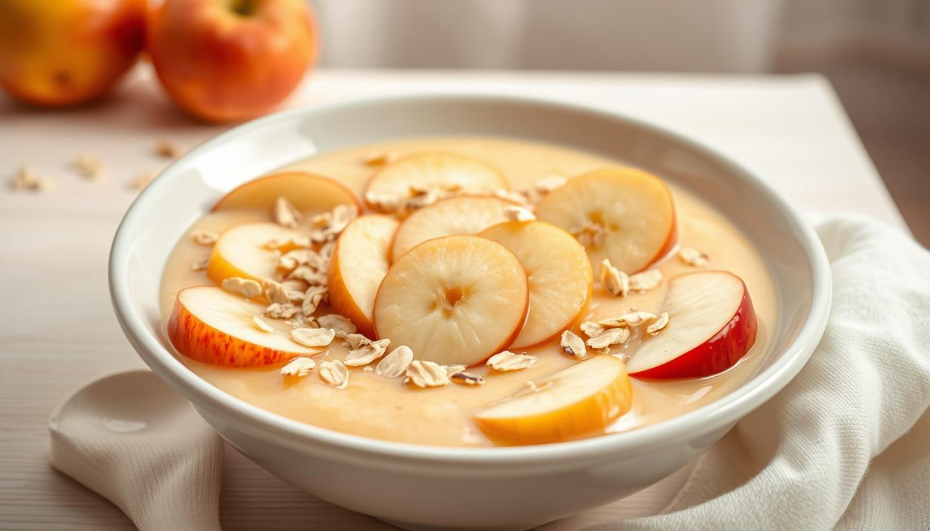 Baby-Porridge mit Apfel und Haferflocken