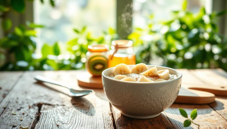 Bananen-Kiwi-Porridge Rezept