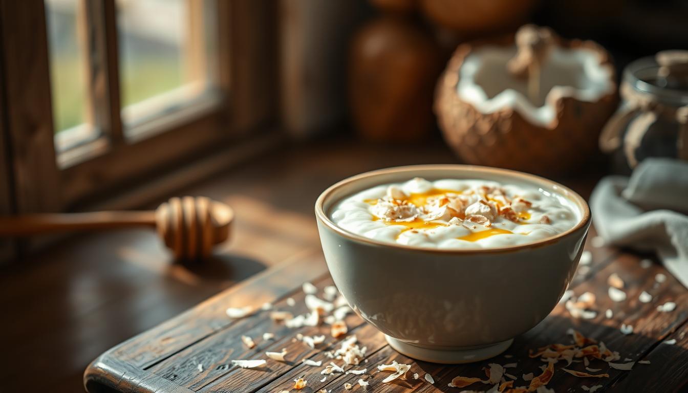 Cremiger Porridge mit Kokosmilch