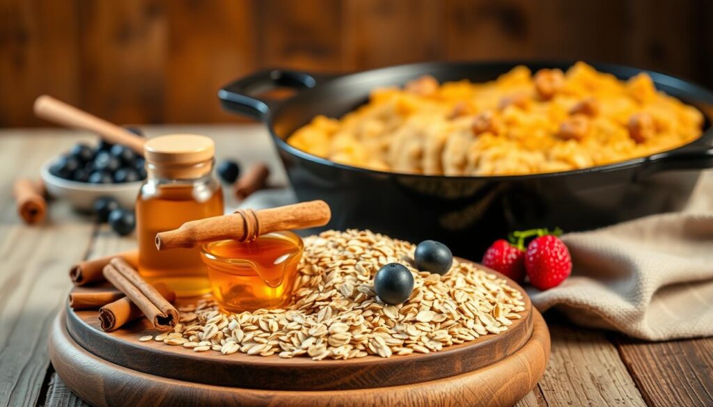 Gebackenes Porridge Zutaten