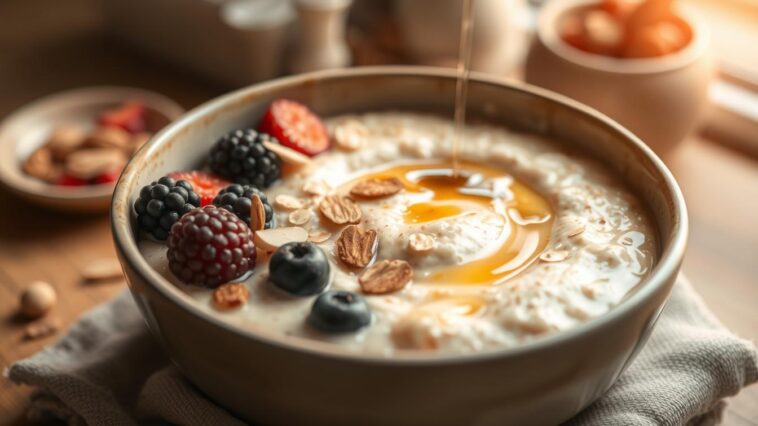 Hafer-Porridge für glutenfreies Frühstück