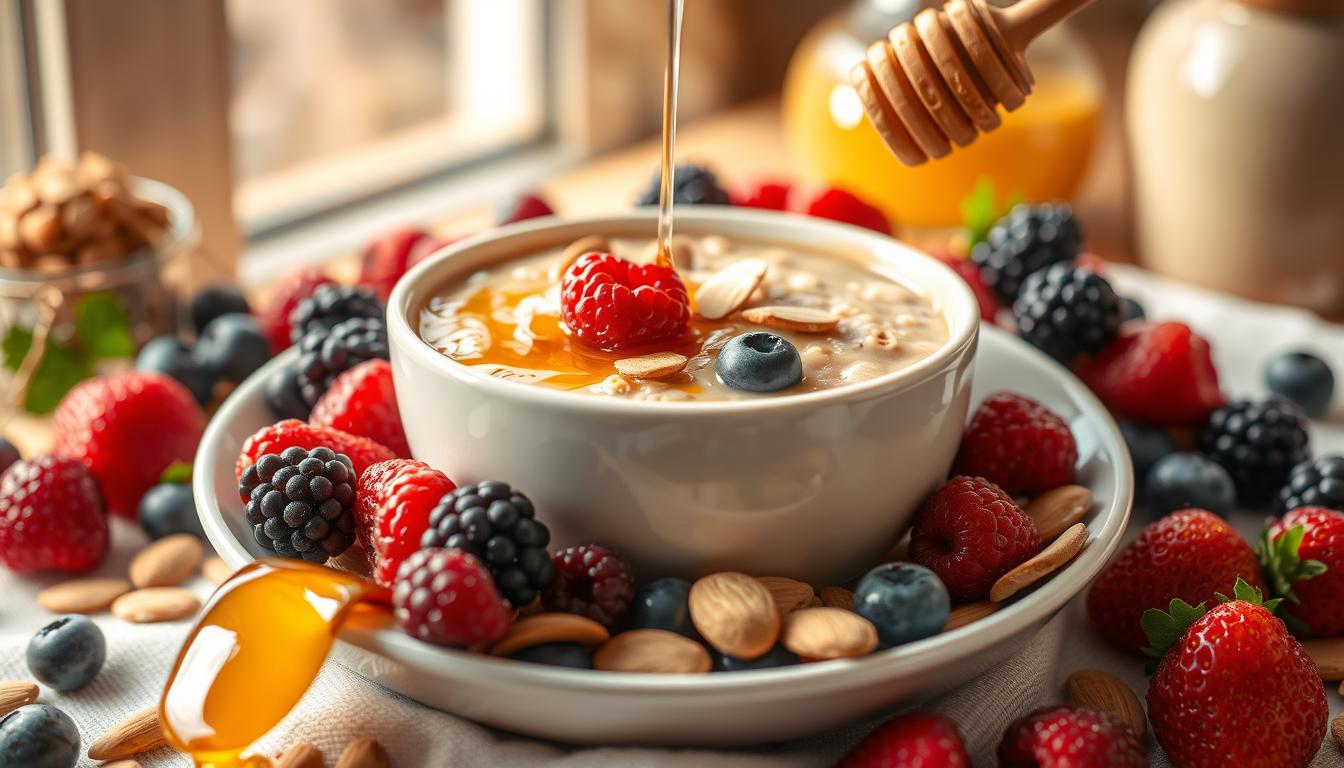 Haferflocken als gesundes Frühstück