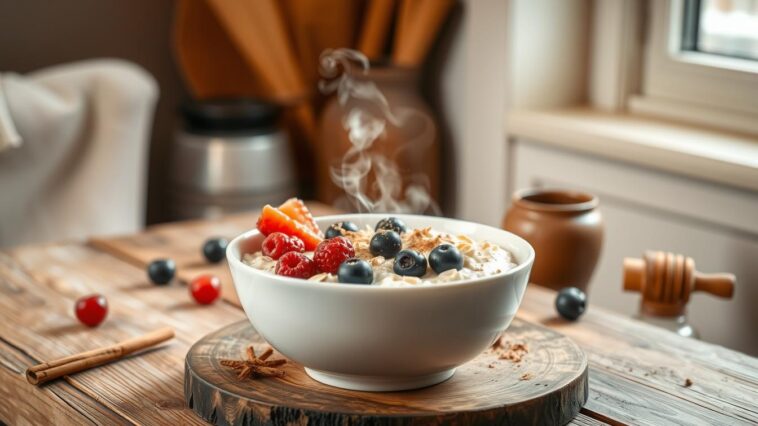 Haferflocken als gesundes Frühstück