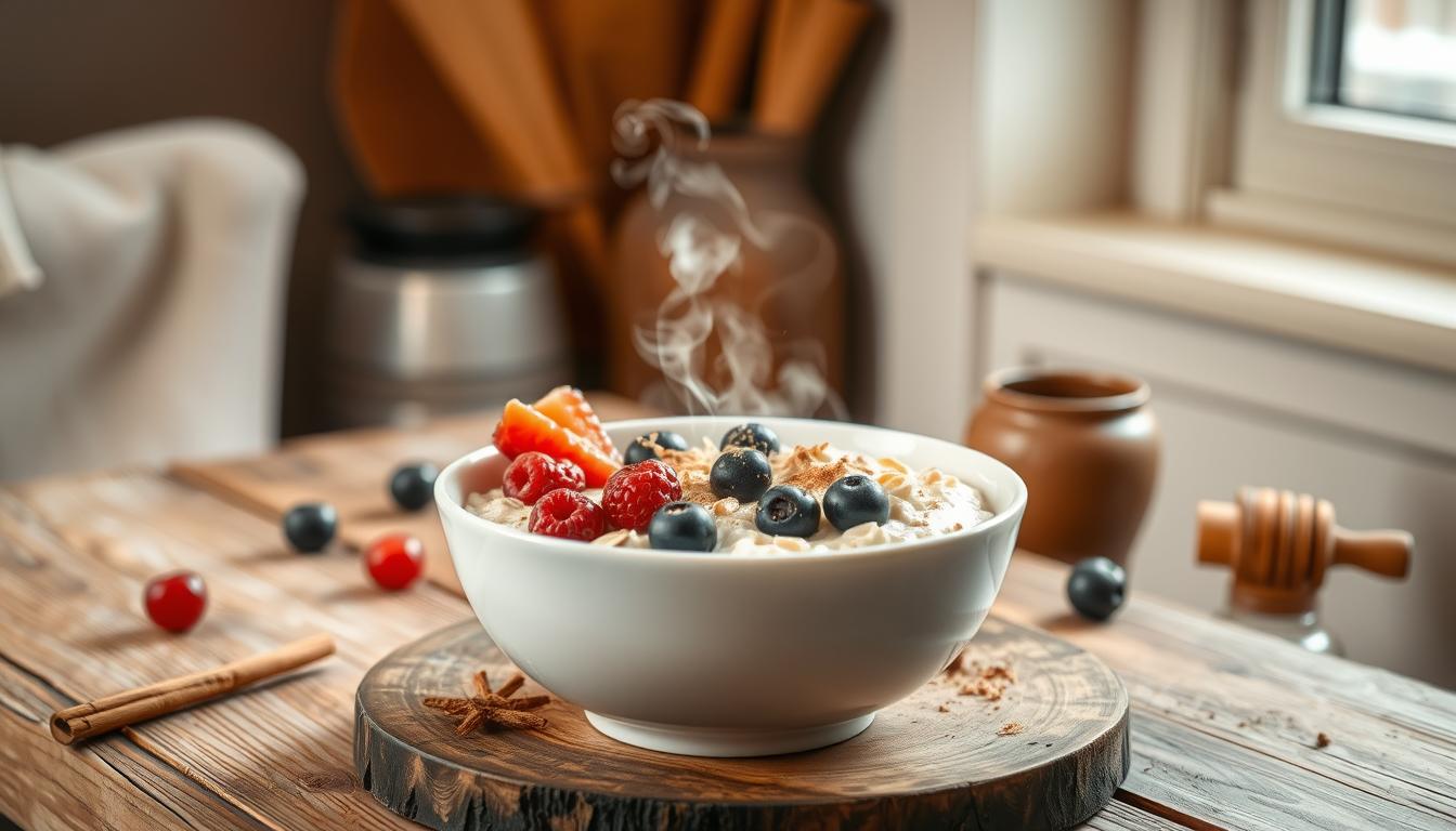 Haferflocken als gesundes Frühstück