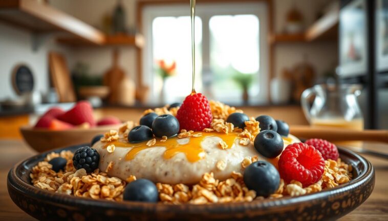 Knusper-Porridge Frühstück