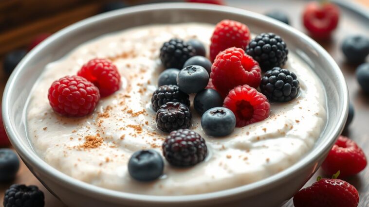 Protein-Porridge mit Beeren