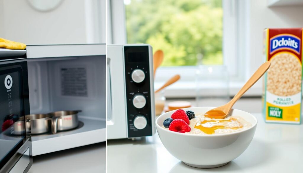 Schritt-für-Schritt Zubereitung Mikrowellen-Porridge