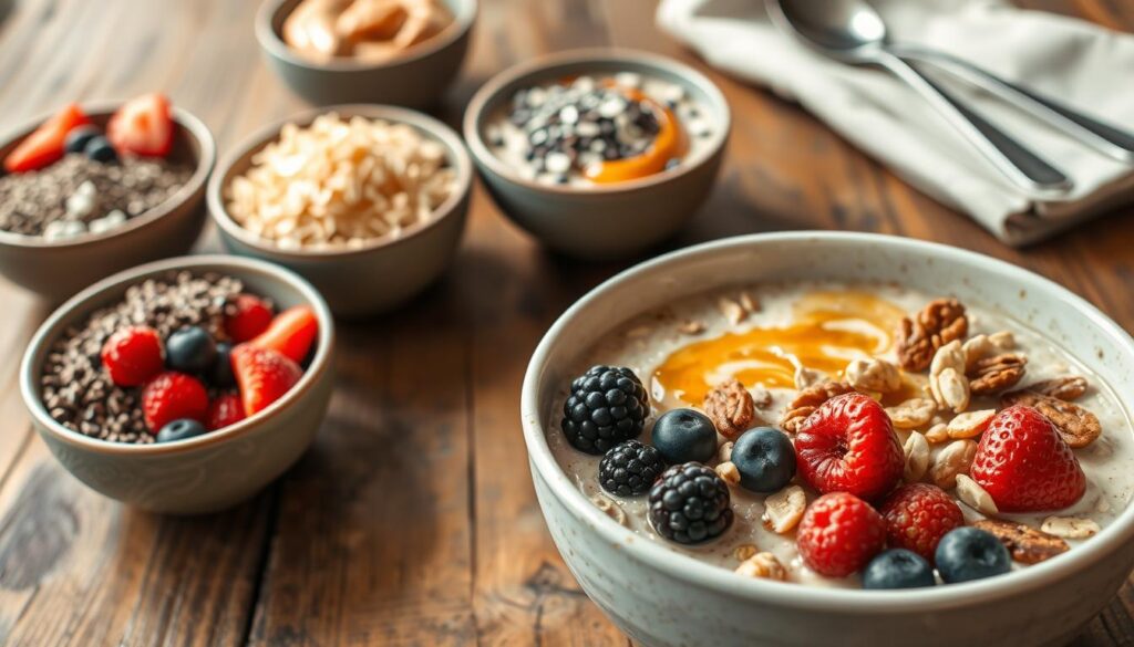 Vegane Protein-Porridge-Variationen