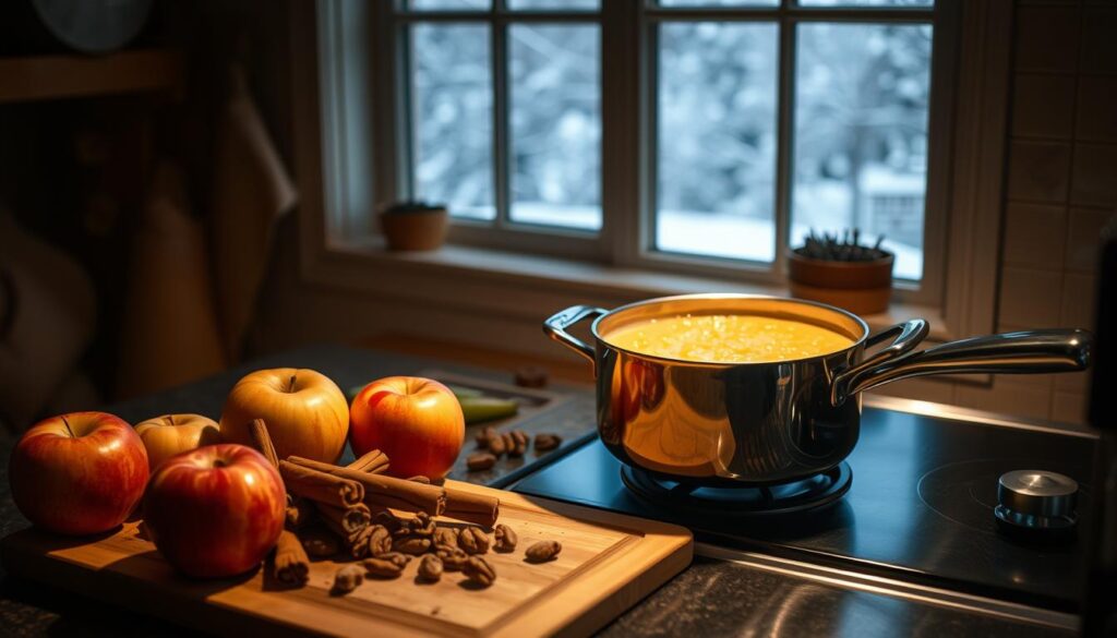 Zubereitung von Porridge