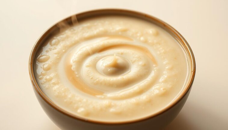 klassisches porridge mit wasser und milch