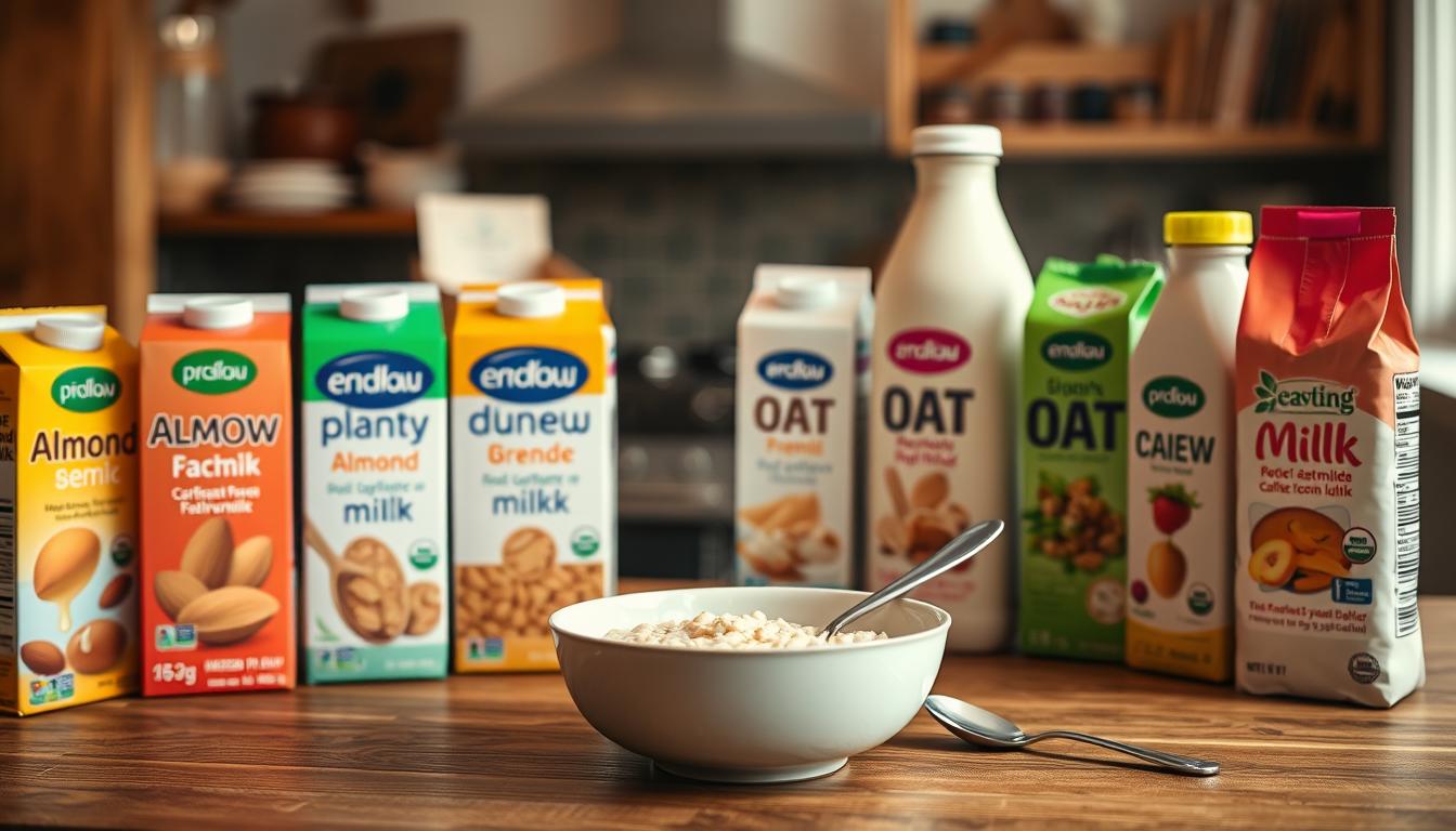 pflanzliche Milchalternativen für Porridge